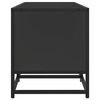 vidaXL TV-Schrank Schwarz 120x35x41 cm Holzwerkstoff und Metall