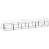 vidaXL Hundezwinger Schwarz 6 m&sup2; Stahl