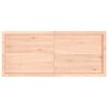 vidaXL Tischplatte 140x60x(2-4) cm Massivholz Eiche Unbehandelt