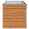 vidaXL Garten-Hochbeet 240x80x77 cm Verzinkter Stahl Silbern
