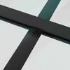 vidaXL Schiebet&uuml;r mit Beschlag Schwarz 102x205 cm ESG-Glas