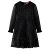 Kinderkleid mit Langen &Auml;rmeln Schwarz 128