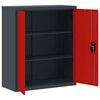 vidaXL Aktenschrank Anthrazit und Rot 90x40x105 cm Stahl