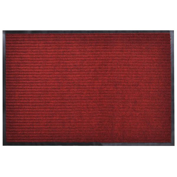 vidaXL T&uuml;rmatte Rot 90 x 150 cm PVC