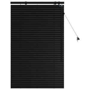 vidaXL Venezianische Jalousie Schwarz 80 x 130 cm 35 mm