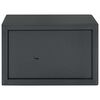 vidaXL Safe Box mit Schloss Dunkelgrau 31 x 20 x 20 cm Stahl