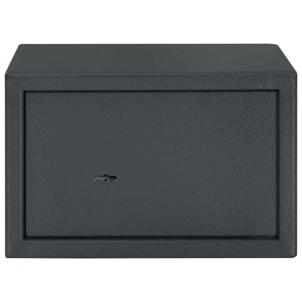 vidaXL Safe Box mit Schloss Dunkelgrau 31 x 20 x 20 cm Stahl