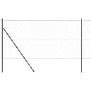 vidaXL Zaunpfosten Grau