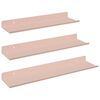 vidaXL Schwebendes Regal 3 stk. Rosa 40 x 9 x 2,5 cm Stahl