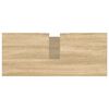 vidaXL Badschrank Sonoma-Eiche 80x33x60 cm Holzwerkstoff