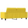 vidaXL 2-Sitzer-Sofa Hellgelb 140 cm Stoff