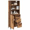 vidaXL Highboard Altholz 69,5 x 34 x 180 cm Holzwerkstoff