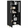 vidaXL Highboard Schwarz Eichen-Optik 69,5 x 34 x 180 cm
