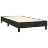 vidaXL Boxspringbett mit Matratze & LED Schwarz 80x200 cm Samt