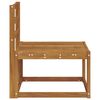 vidaXL Outdoor Mittelsofa Massivholz Akazie Natur 59 x 63 x 73 cm