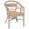 vidaXL Stapelstuhl Natur 60 x 60 x 81 cm Rattan