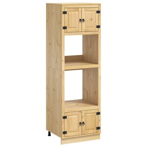 vidaXL Schrank SKI Honigbraun 66 x 58 x 207 cm Massives Kiefernholz