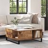 vidaXL Couchtisch Altholz 80 x 80 x 36,5 cm Holzwerkstoff
