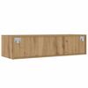 vidaXL TV-Schrank mit LED-Leuchten Artisan-Eiche 100x35,5x25 cm