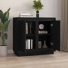 vidaXL Sideboard Schwarz 80x34x75 cm Holzwerkstoff