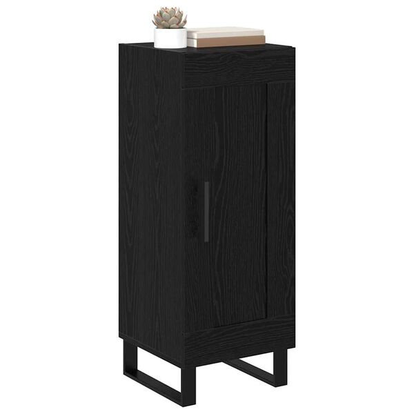 vidaXL Sideboard Schwarz Eichen-Optik 34,5 x 34 x 90 cm