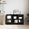 vidaXL Sideboard Schwarz Eichen-Optik 120 x 30,5 x 70 cm Holzwerkstoff