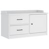 vidaXL Flurbank SANDNES Wei&szlig; 87x40x50 cm Massivholz Kiefer