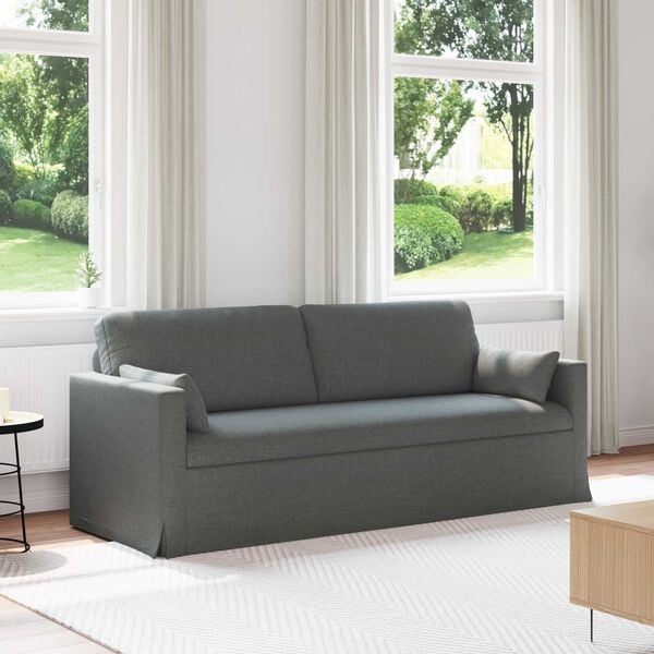 vidaXL Sofa Dunkelgrau Gesamtabmessungen: 198 x 78 x 80 cm (B x T x H)