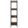 vidaXL B&uuml;cherregal 4 B&ouml;den R&auml;uchereiche 60x30x120 cm Holzwerkstoff