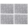vidaXL Stufenmatten 4 stk. 40 x 30 cm Silber Aluminium Rechtwinklig