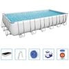 Bestway Power Steel Swimmingpool-Set Rechteckig 732x366x132 cm