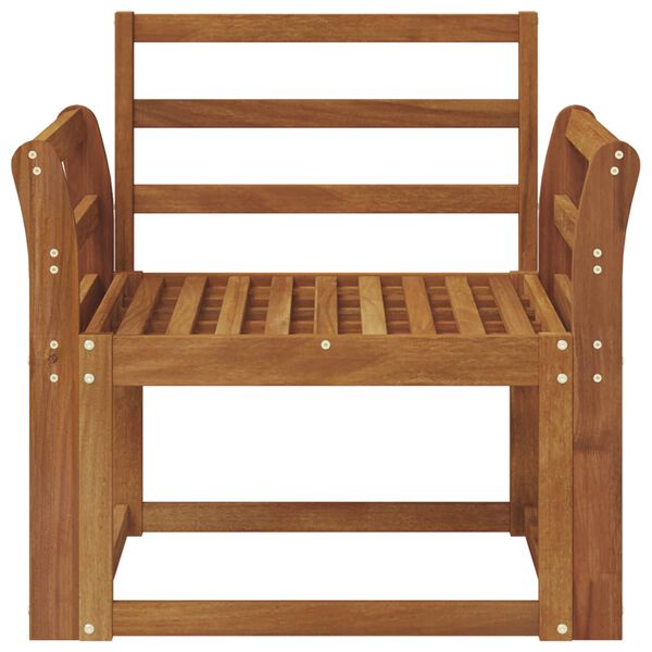 vidaXL Outdoor-Sofa Massivholz Akazie Natur