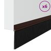 vidaXL Selbstklebende T&uuml;rb&uuml;rstendichtungen 6 pcs Braun 100 cm