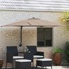 vidaXL Garten-Sonnenschirm Taupe 248,5 x 247,5 x 160 cm