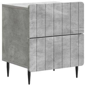 vidaXL Nachttisch Betongrau 43 x 34,5 x 49,5 cm Holzwerkstoff