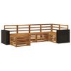 vidaXL Ecksofa Set 6 pcs Natur