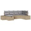 vidaXL Sofa Set 6 stk. Poly-Rattan