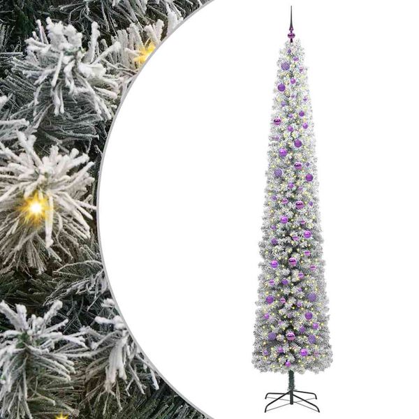 vidaXL K&uuml;nstlicher Weihnachtsbaum mit 300 LEDs mit St&auml;nder Gr&uuml;n 270 cm