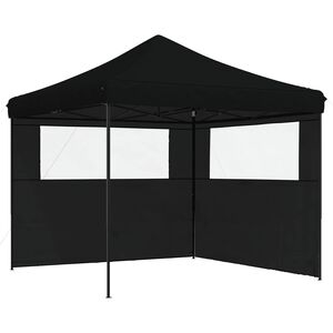 vidaXL Party-Zelt Schwarz 292 x 292 x 315 cm Oxford-Stoff