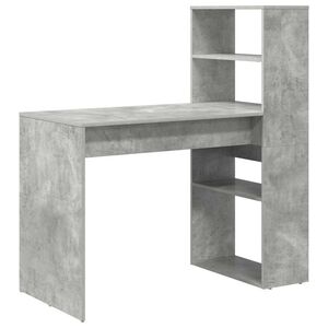 vidaXL Schreibtisch Beton Grau 113 x 54 x 120 cm Holzwerkstoff