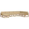 vidaXL Outdoor-Sofagarnitur 8 stk. Wei&szlig; und Beige