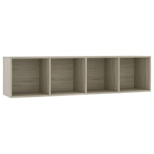 vidaXL B&uuml;cherregal/TV-Schrank Sonoma-Eiche 143&times;30&times;36 cm