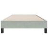 vidaXL Bettgestell ohne Matratze Hellgrau 80x220 cm Samt