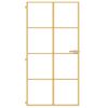vidaXL Innent&uuml;r Schlank Golden 102,5x201,5 cm Hartglas und Aluminium