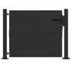 vidaXL Gartentor Schwarz 110 x 105 cm Pulverbeschichteter Stahl