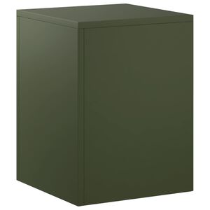 vidaXL Pflanzenst&auml;nder Olivgr&uuml;n 30 x 30 x 40 cm Wetterfeststahl
