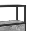 vidaXL Stauraum-Kopfteil mit Regal Grau Sonoma 150 cm Holzwerkstoff