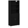 vidaXL Highboard 2 stk. Schwarz Eichen-Optik 69,5 x 34 x 180 cm