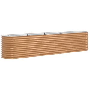 vidaXL Hochbeet Braun 400 x 80 x 81 cm Stahl