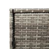 vidaXL Gartenschrank Grau 83x45x76 cm Poly Rattan